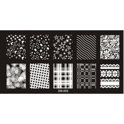 Matrita Stampila unghii #DN002 Matrita stampila unghii